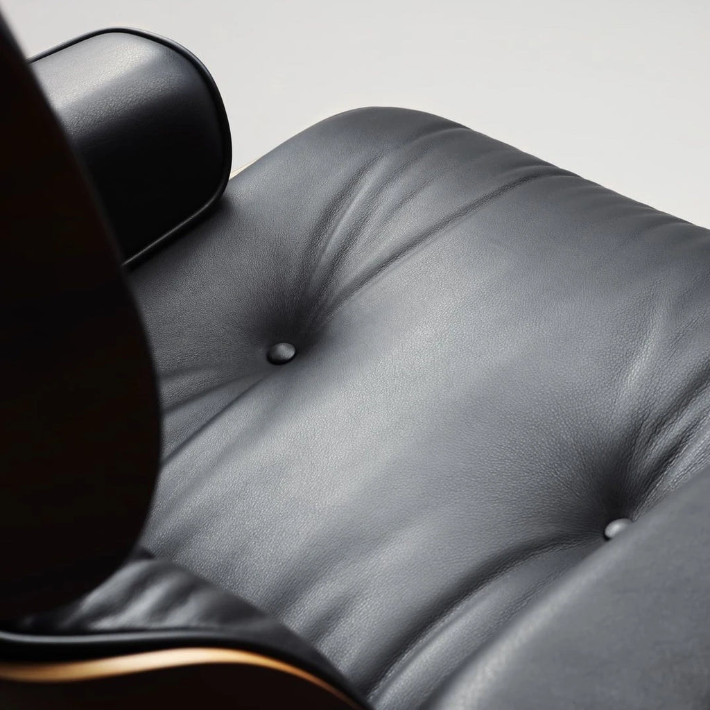 Vitra Eames Lounge Chair und Ottomane Lederbezug