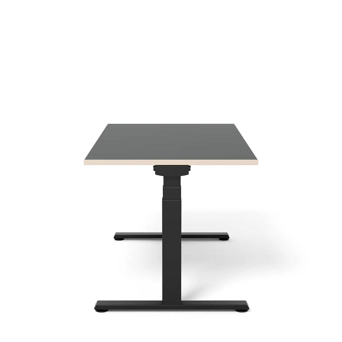 Steelcase xLeik Migration LTD Schreibtisch in Schwarz 140cm von rechts | 140 Schwarz