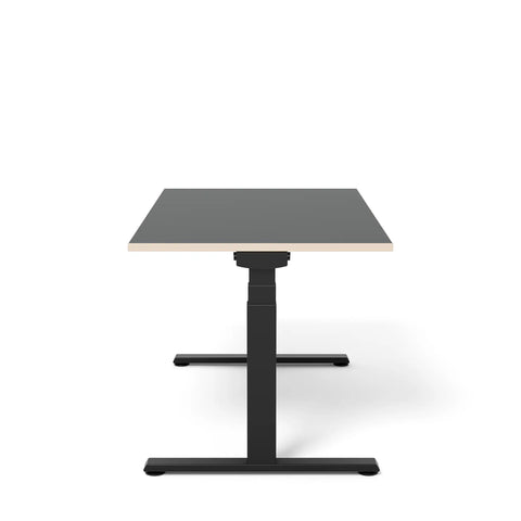 Steelcase xLeik Migration LTD Schreibtisch in Schwarz 140cm von rechts | 140 Schwarz
