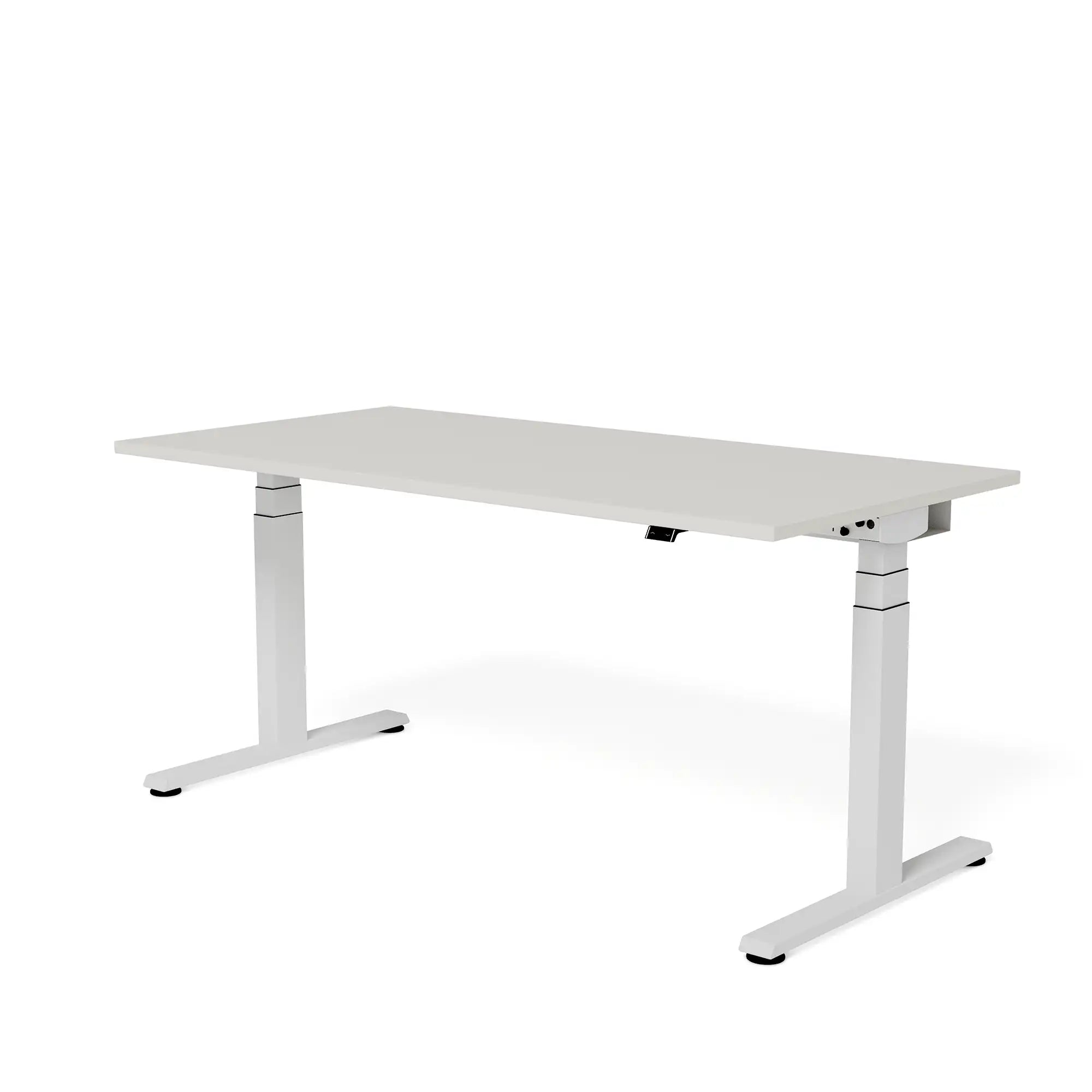 Steelcase xLeik Migration LTD Schreibtisch in Weiß 160cm von vorne rechts | 160 Weiß