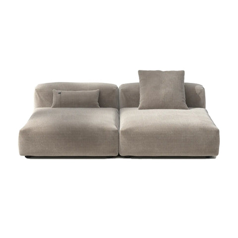 Vetsak Sofa Cord Velour Platinum 1L | Plat1L