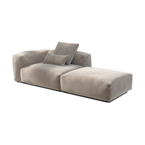 Vetsak Sofa Cord Velour Platinum 1L 2 | Plat1L