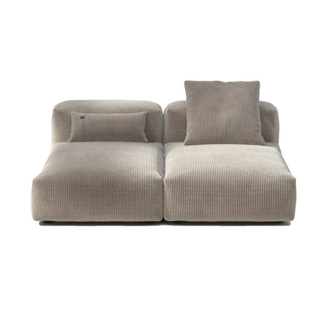 Vetsak Sofa Cord Velour Platinum 1M | Plat1M