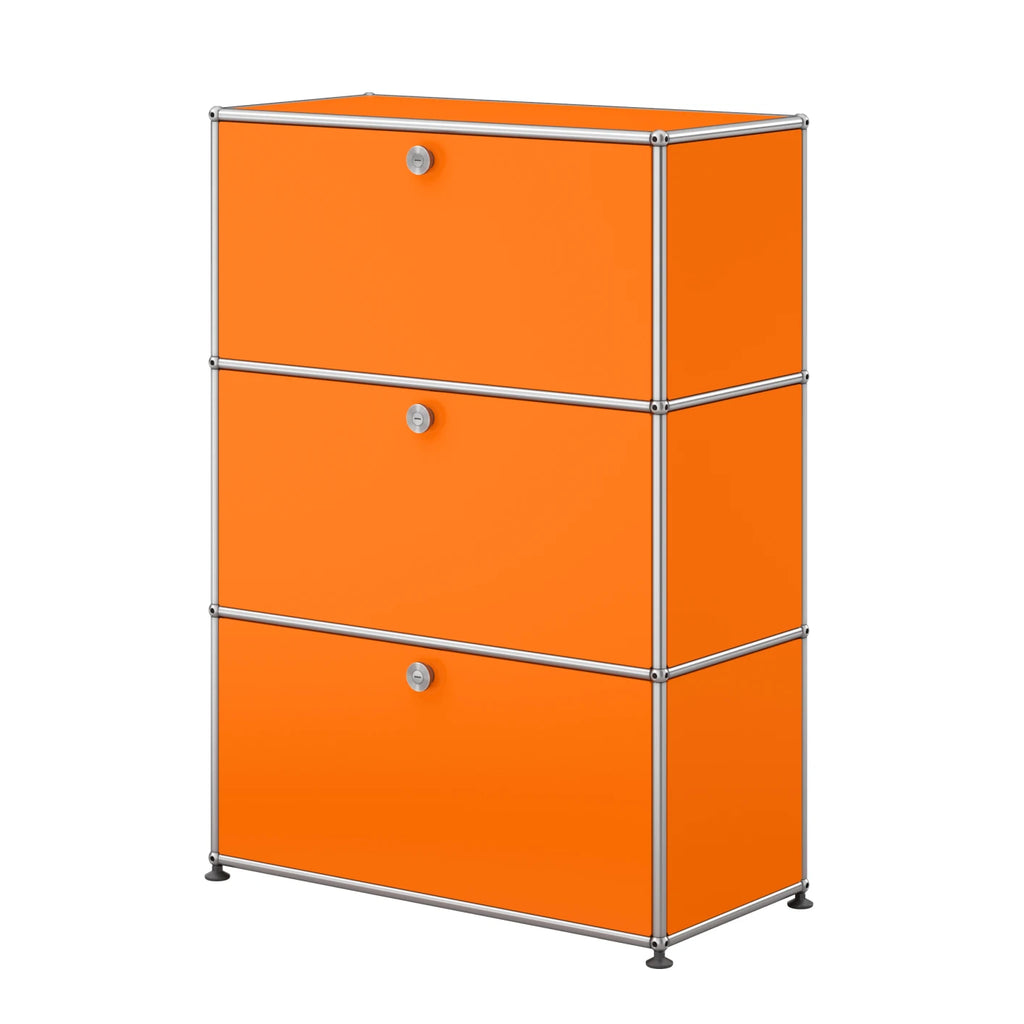 USM Haller Highboard M mit drei Klapptüren in Orange