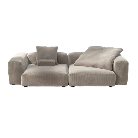 Vetsak Sofa Cord Velour Platinum 2L | Plat2L
