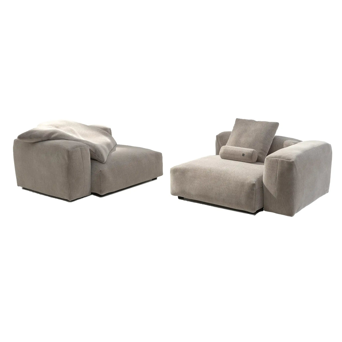 Vetsak Sofa Cord Velour Platinum 2L 2 | Plat2L