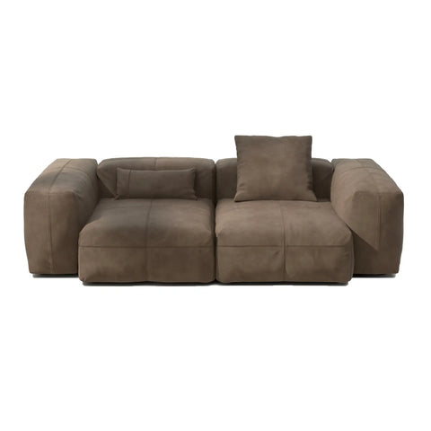Vetsak Sofa Leder Cacao 2M | Leder2M