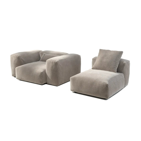 Vetsak Sofa Cord Velour Platinum 2M 2 | Plat2M