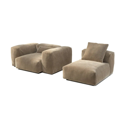 Vetsak Sofa Cord Velour Sand 2M 2 | Sand2M