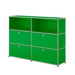 USM Haller Highboard L mit vier Klapptüren in USM Grün | Grün L
