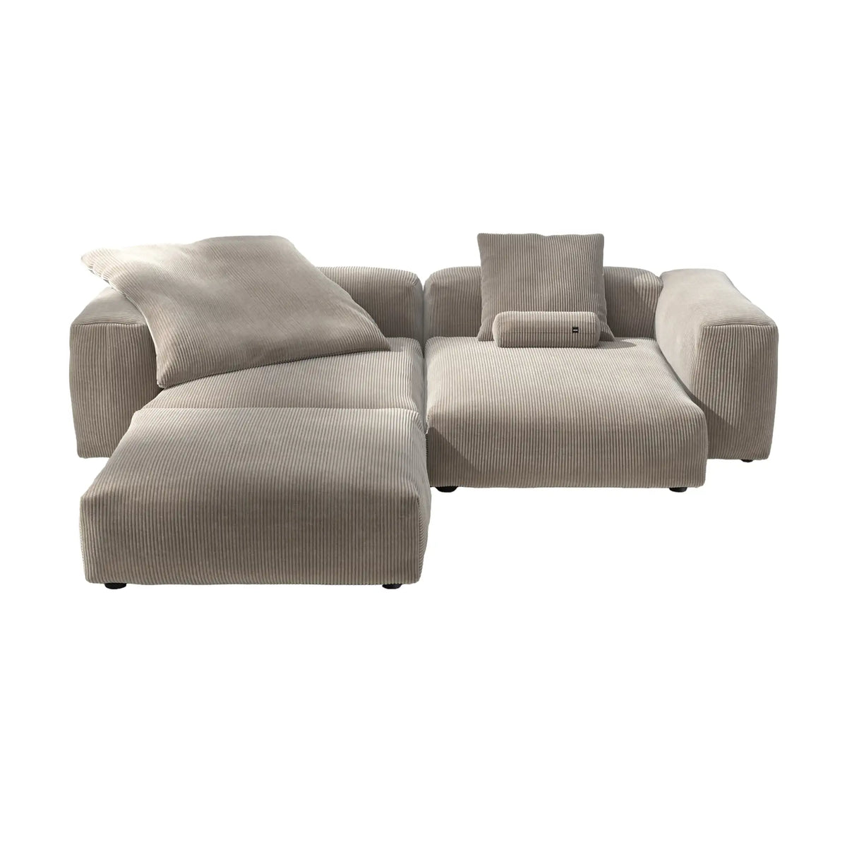 Vetsak Sofa Cord Velour Platinum 3XL | Plat3XL