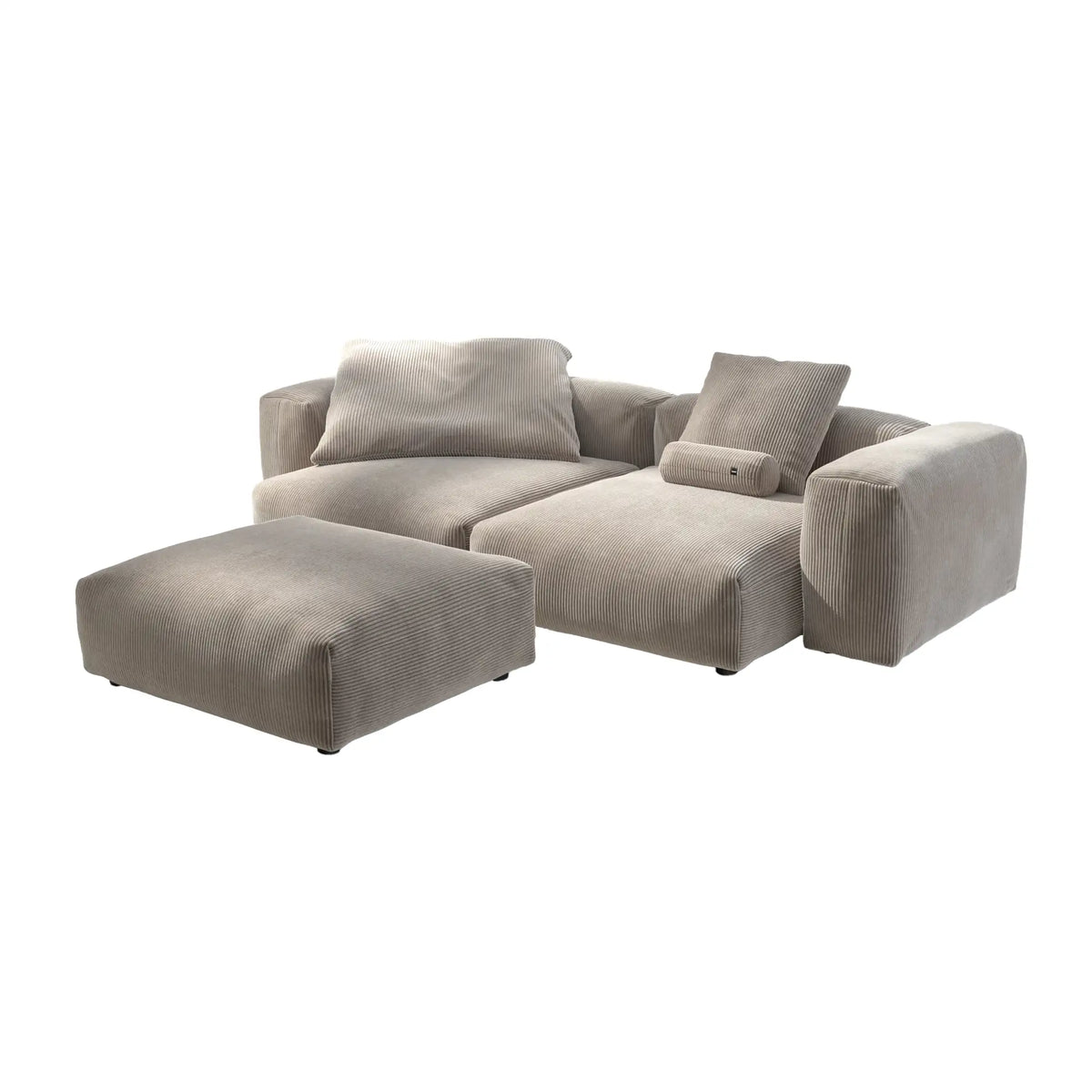 Vetsak Sofa Cord Velour Platinum 3XL 2 | Plat3XL