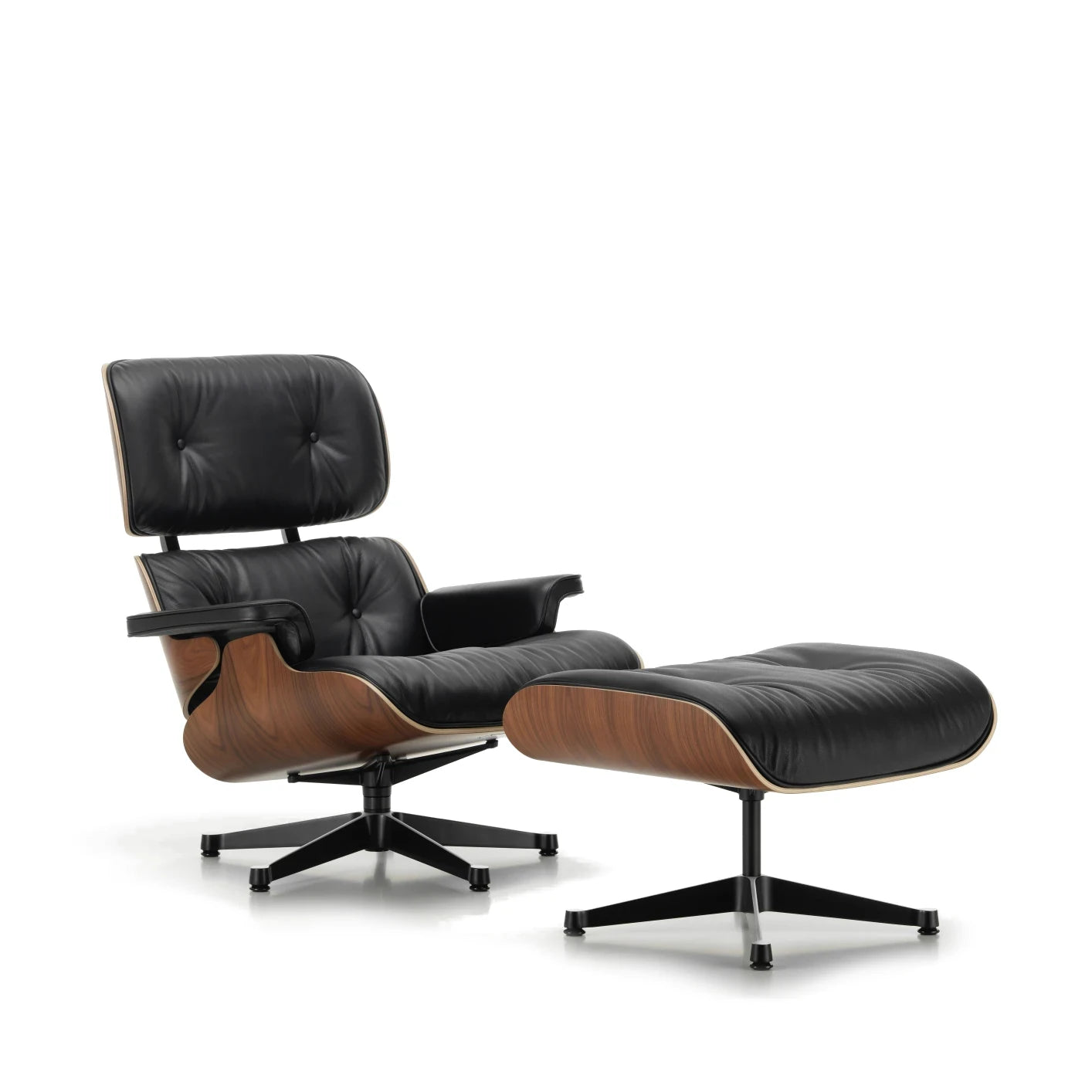 Vitra Eames Lounge Chair mit Ottomane von vorne