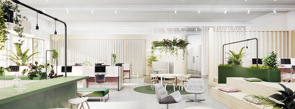 Bepflanzter Thonet Showroom
