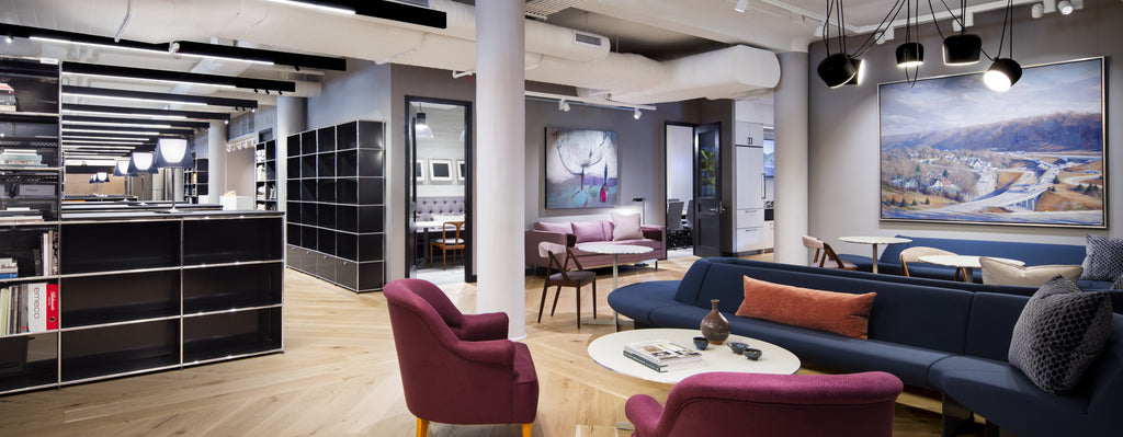 USM Haller Showroom in Graphitschwarz