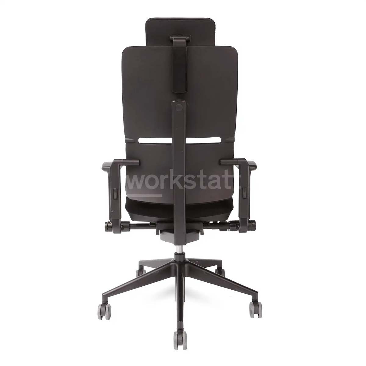 Steelcase Please Black Edition mit Kopfstütze von links | mit Kopfstütze