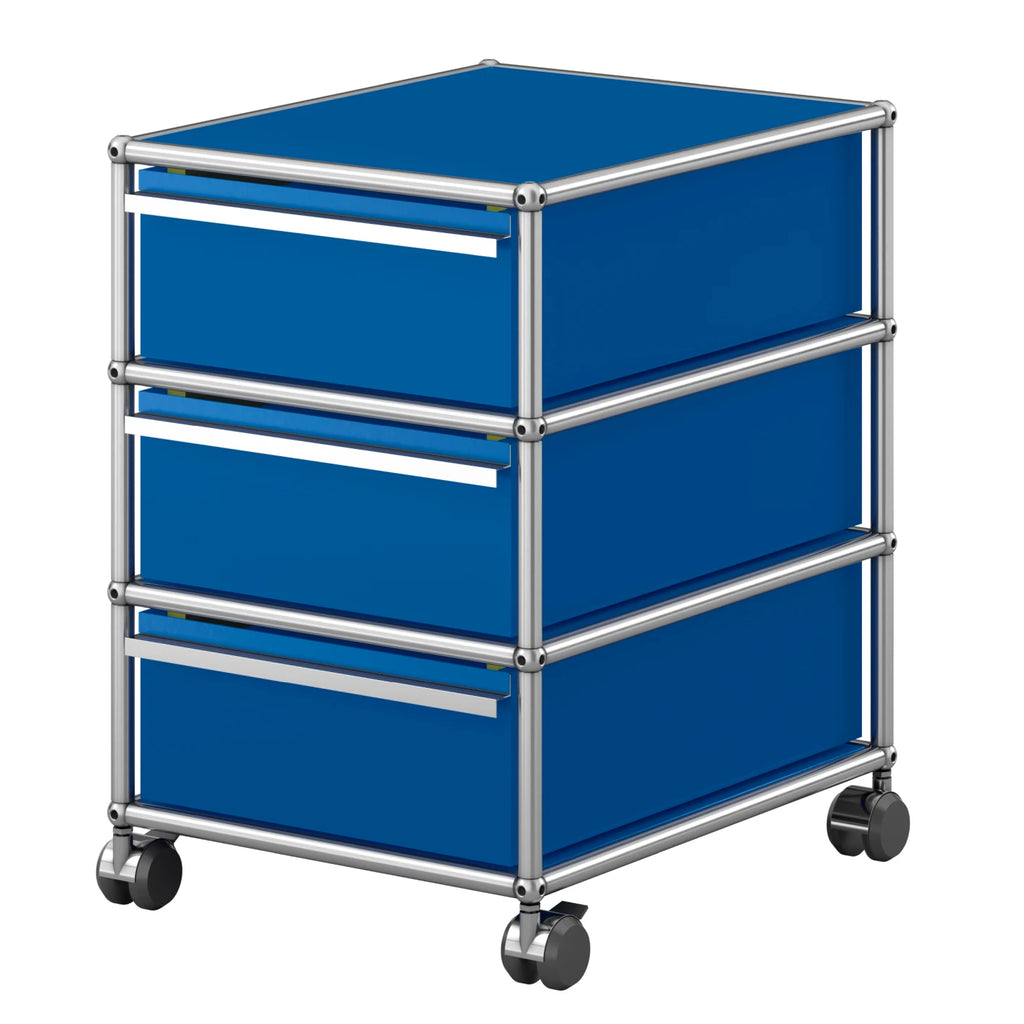 USM Haller Rollcontainer in Enzianblau