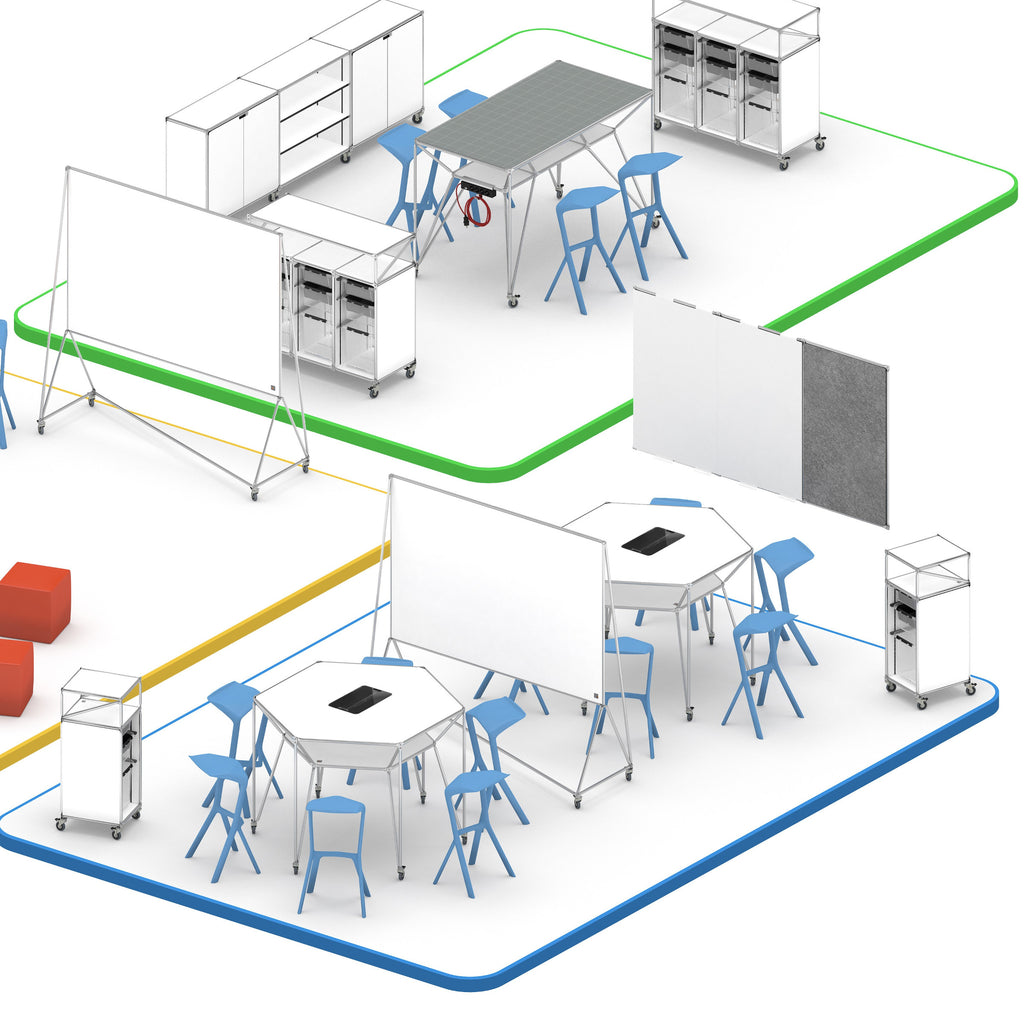 System 180 DT-Line Toolrack S in Design Thinking Settings