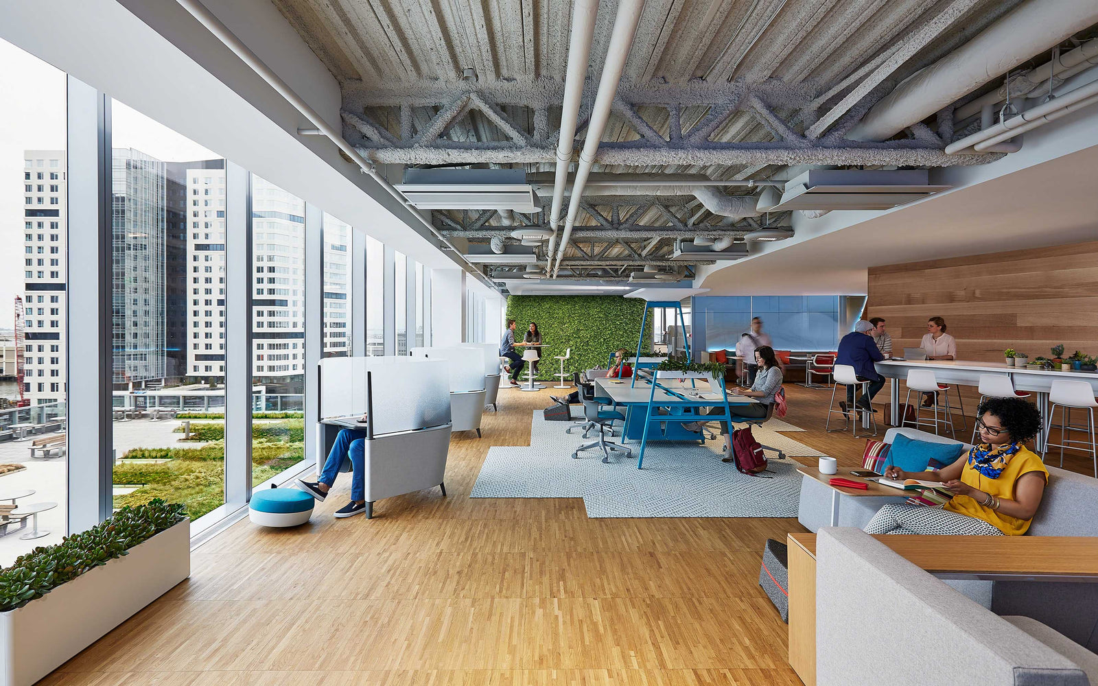 Steelcase Büroräume mit Glasfassade