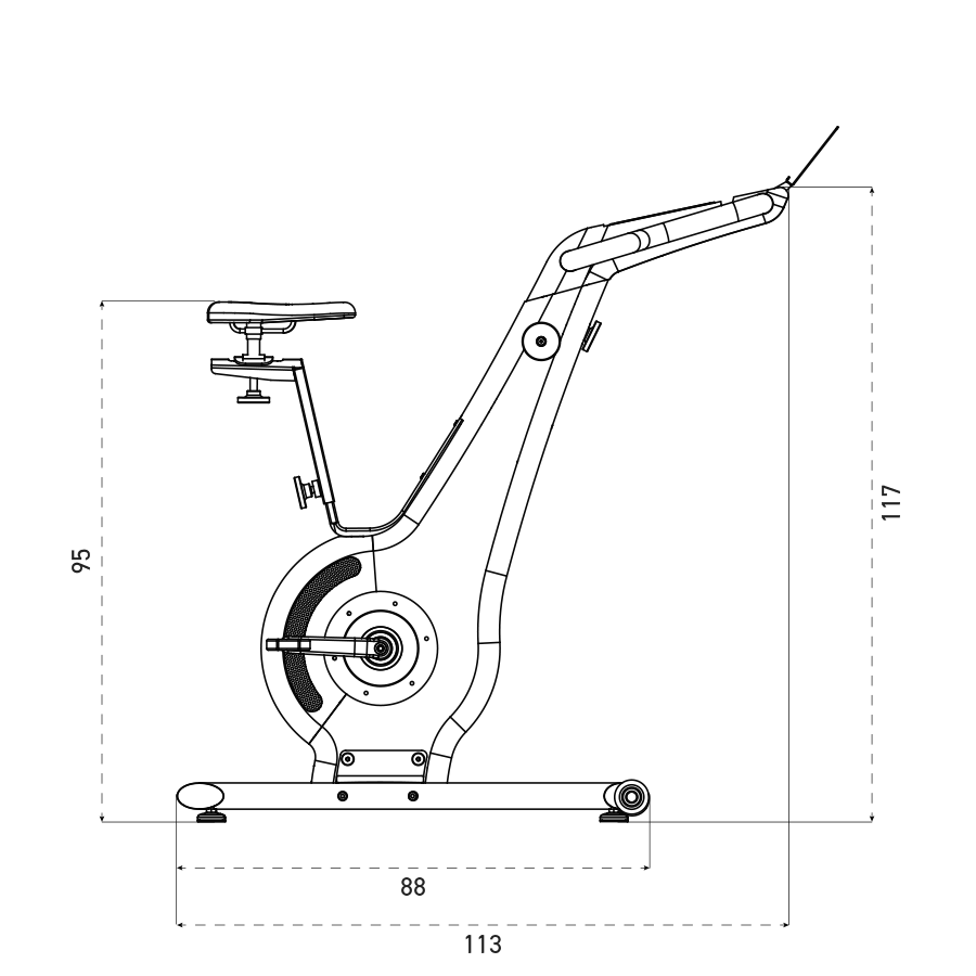 Nohrd Bike V2 Eiche technische Zeichnung