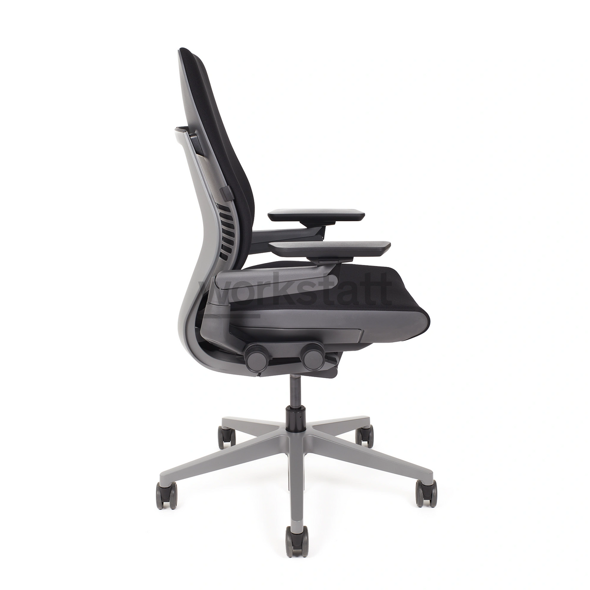 Steelcase Gesture in Grau von links | ohne Kopfstütze