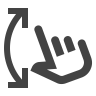 Hand swiping 