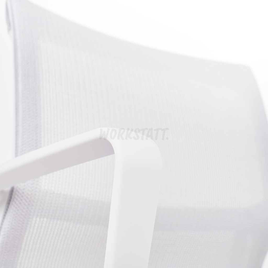 Vitra Physix ergonomischer Bürostuhl in reinweißem Design mit leicht zu reinigenden Oberflächen