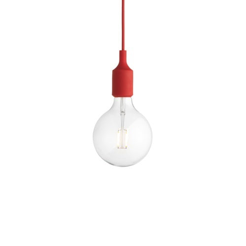 Muuto E27 Pendelleuchte in Rot | Rot